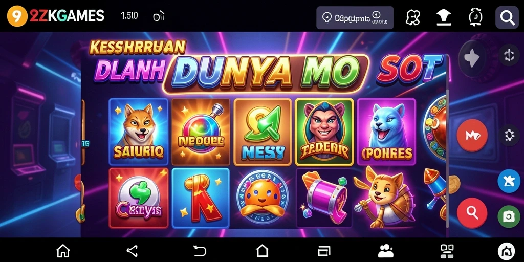 Tampilan gameplay menarik dari 9ZKGAMES dengan berbagai tema Slot.