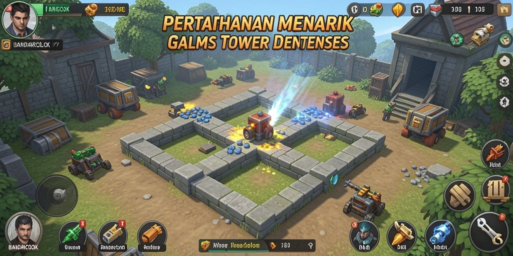 Tampilan menarik dari gameplay BANDARCOLOK dalam kategori Tower Defense.