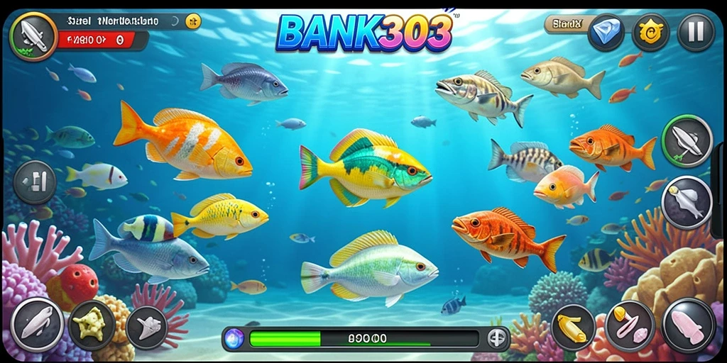 Tampilan gameplay <strong>BANK303</strong> yang mendebarkan saat menangkap ikan.