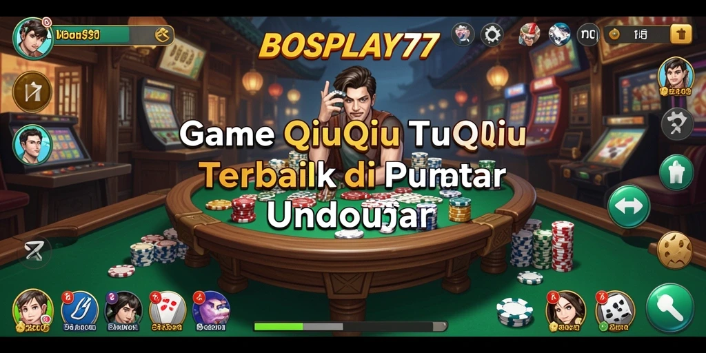 Screenshot gameplay BOSPLAY77 yang menampilkan serunya bermain QiuQiu.