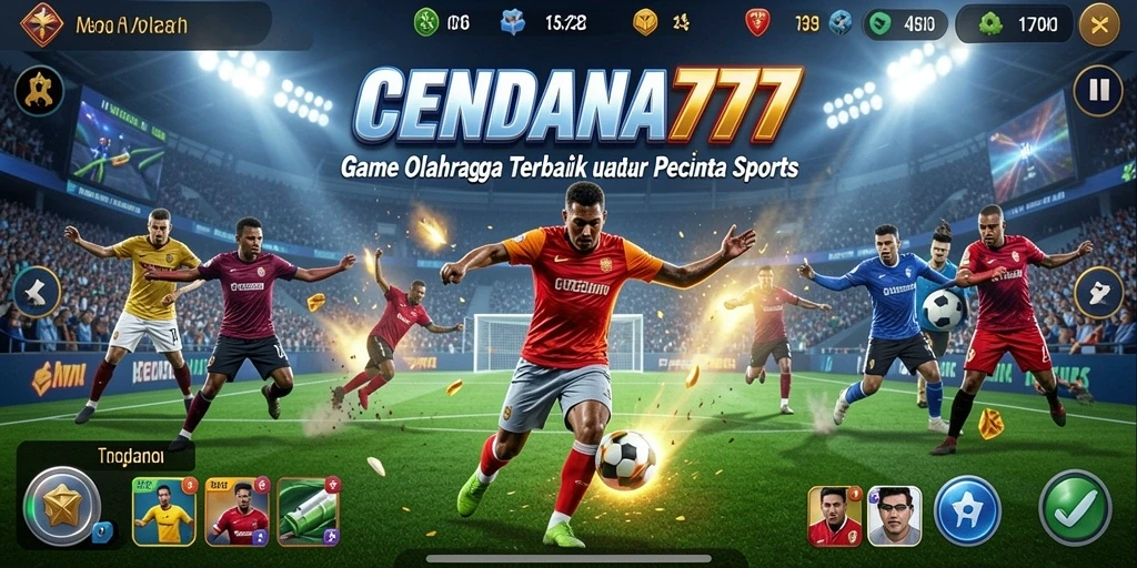 Screenshot CENDANA777 menampilkan aksi seru dalam permainan olahraga.