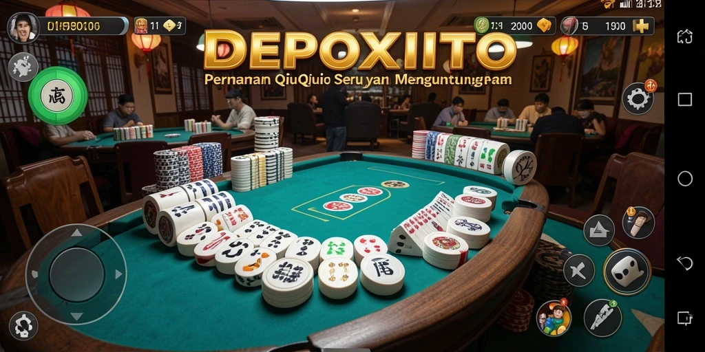 Tampilan gameplay QiuQiu dalam DEPOXITO yang menarik.