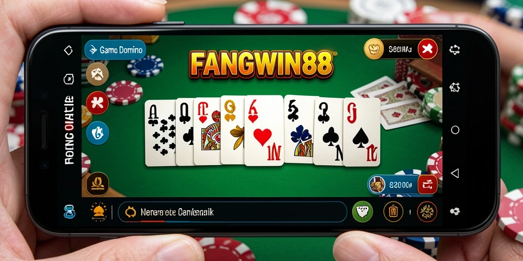 Tampilan gameplay FANGWIN88 yang penuh aksi Domino.