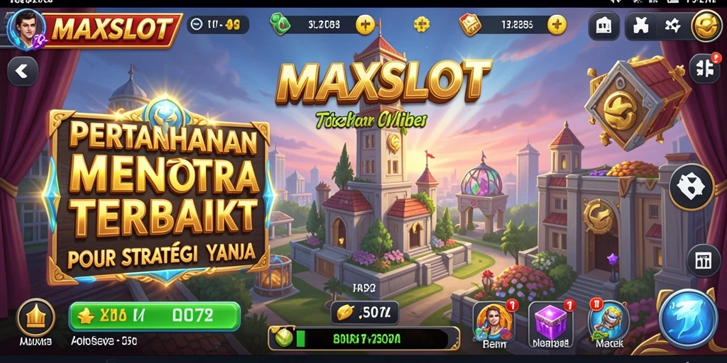 Tangkapan layar gameplay MAXSLOT dengan aksi menara yang seru.