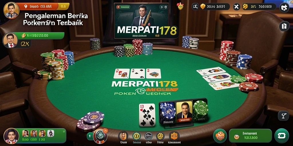 Screenshot gameplay MERPATI178 menampilkan momen seru bermain Poker.