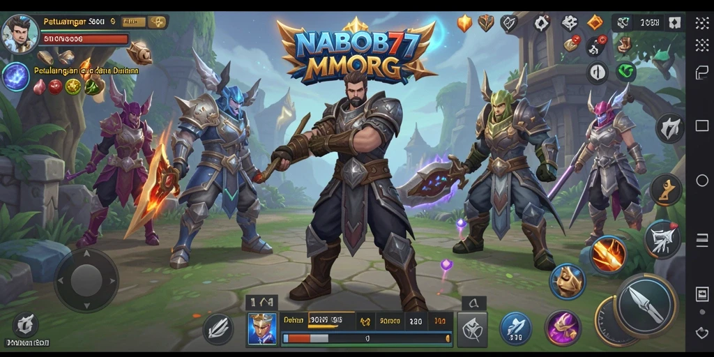 Tampilan gameplay yang menakjubkan dari NABOB77 dalam dunia MMORPG.