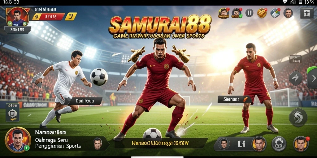Screenshot gameplay SAMURAI88 yang menunjukkan aksi mendebarkan dalam olahraga.