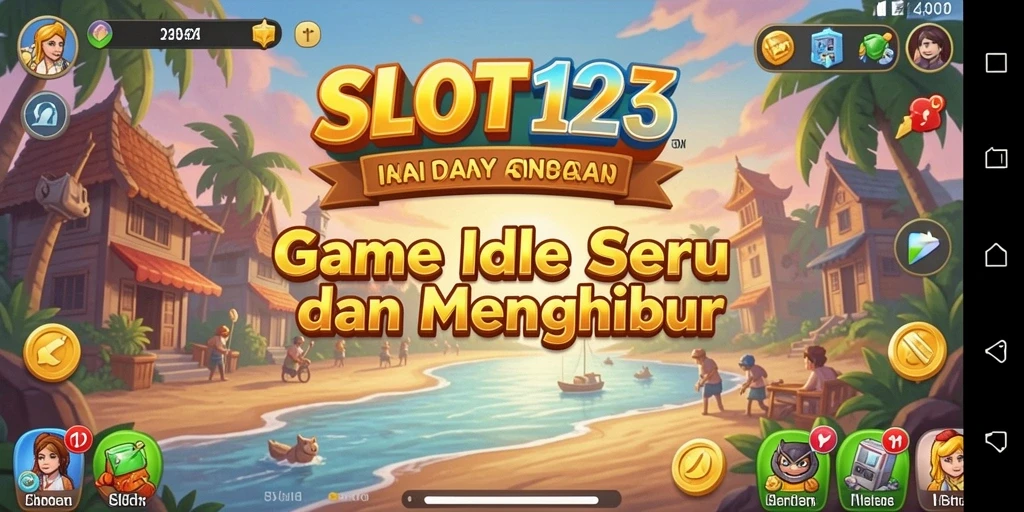 Tampilan gameplay seru dalam SLOT123 yang memberikan pengalaman Idle yang menyenangkan.