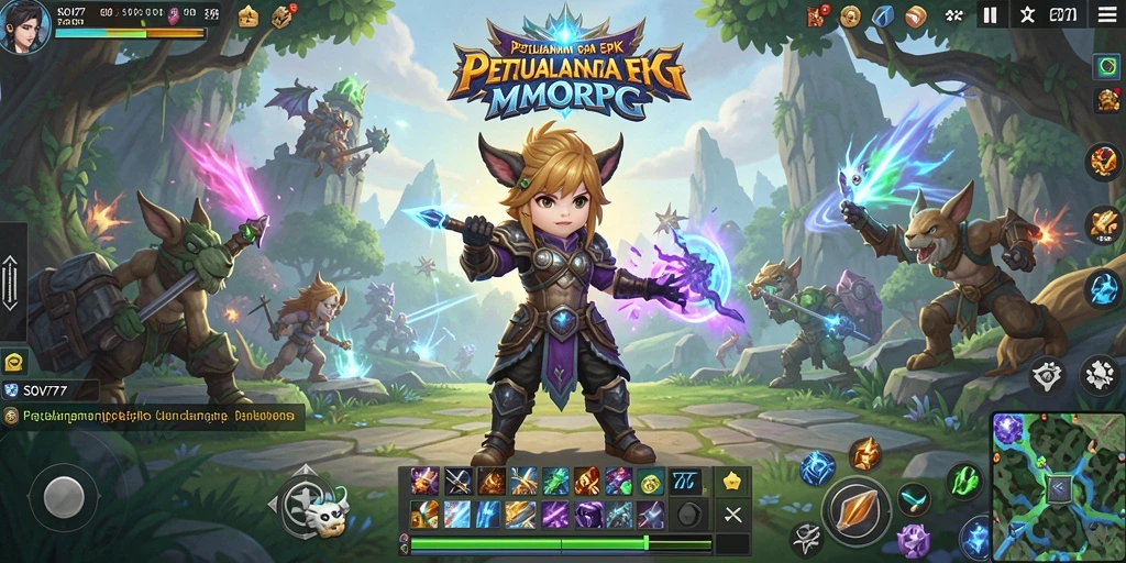 Tangkapan layar dari gameplay SOV777 yang menampakkan pertempuran epik.