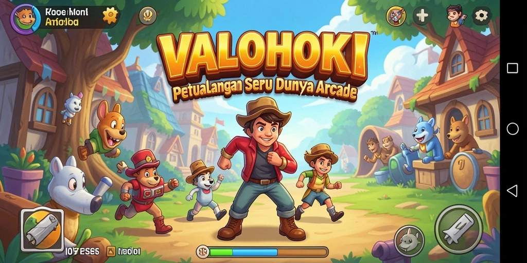 Tampilan gameplay VALOHOKI yang seru dan menantang.