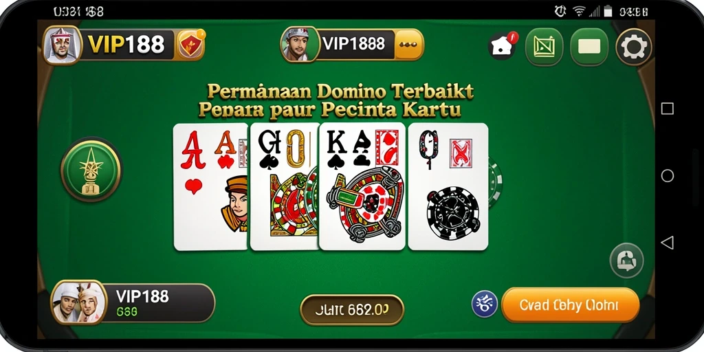 Screenshot VIP188 menampilkan aksi seru permainan Domino yang mengasyikkan.